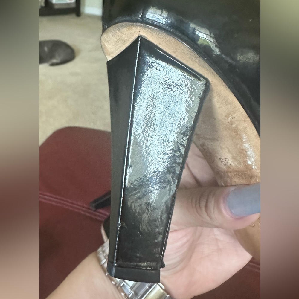 Jimmy Choo Peep Toe With Block Heels - image 7